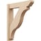 Ekena Millwork 6-in W x 26-in D x 32-in H Funston Slat Rough Cedar Woodgrain TimberThane Outlooker, Primed Tan OUTUR060X26X32FST24RCPR - alternate 1